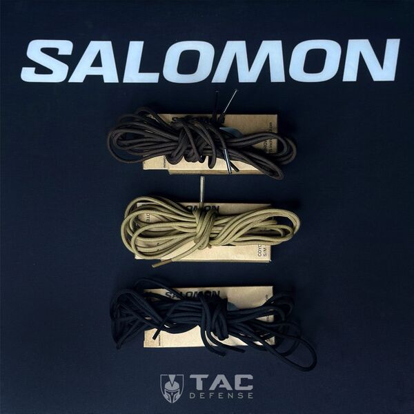 Шнурки Salomon для моделей Quest, размер S/M (длина 193 см) - черные, TD3447, Цвет товара: Чорний, изображение 6