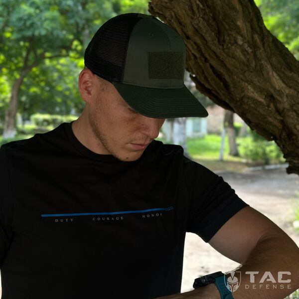 Кепка тактическая 5.11 FLAG BEARER TRUCKER 2.0 - олива, TD3103, Цвет товара: Олива, изображение 7