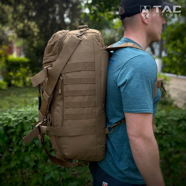 Сумка-рюкзак тактическая 3 в 1 OPEX 69 литров - койот, TD2819, изображение 10 Сумка-рюкзак тактическая 3 в 1 OPEX 69 литров - койот, TD2819, изображение 10