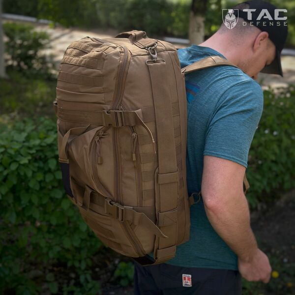 Сумка-рюкзак тактическая 3 в 1 OPEX 69 литров - койот, TD2819, изображение 11 Сумка-рюкзак тактическая 3 в 1 OPEX 69 литров - койот, TD2819, изображение 11