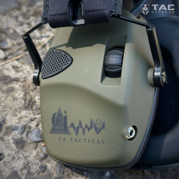 Активні навушники C4 Tactical (SNR=27dB Elec) - олива, TD3722, Колір: олива, зображення 7