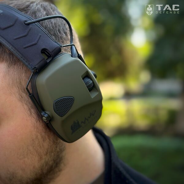 Активні навушники C4 Tactical (SNR=27dB Elec) - олива, TD3722, Колір: олива, зображення 15