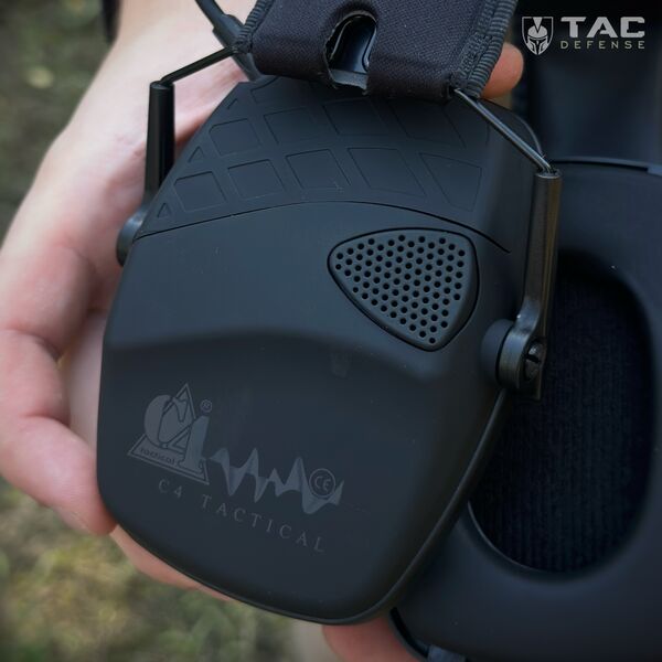 Активні навушники C4 Tactical (SNR=27dB Elec) - чорні, TD3723, Колір: чорний, зображення 5