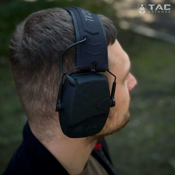 Активні навушники C4 Tactical (SNR=27dB Elec) - чорні, TD3723, Колір: чорний, зображення 12