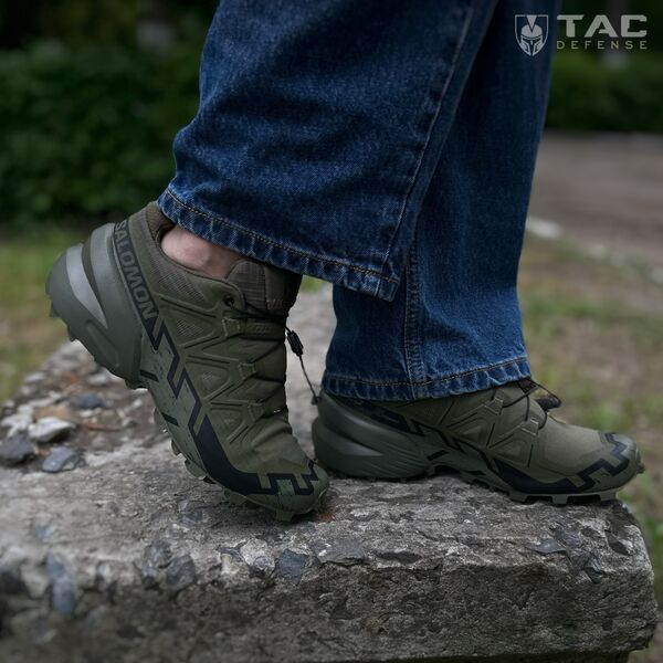 Кроссовки Salomon SPEEDCROSS 6 FORCES- олива, TD2810, Цвет: Олива, Размер обуви Salomon: 41 1/3, изображение 6