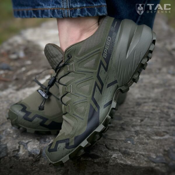 Кроссовки Salomon SPEEDCROSS 6 FORCES- олива, TD3437, Цвет: Олива, Размер обуви Salomon: 39 1/3, изображение 8 Кроссовки Salomon SPEEDCROSS 6 FORCES- олива, TD3437, Цвет: Олива, Размер обуви Salomon: 39 1/3, изображение 8