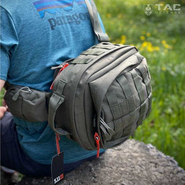 Сумка-рюкзак 5.11 TACTICAL RUSH MOAB 6”, Ranger Green, TD2021, Цвет товара: Green, изображение 10