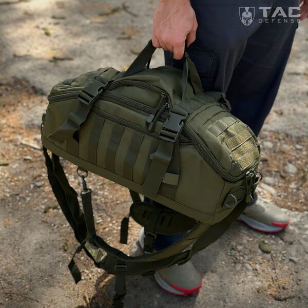 Сумка-рюкзак тактическая 3 в 1 OPEX 45 литров - олива, TD2820, изображение 11