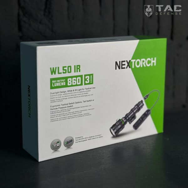 Фонарь NEXTORCH Dual-light Weapon WL50IR (860 люменов), TD2460, изображение 3 Фонарь NEXTORCH Dual-light Weapon WL50IR (860 люменов), TD2460, изображение 3
