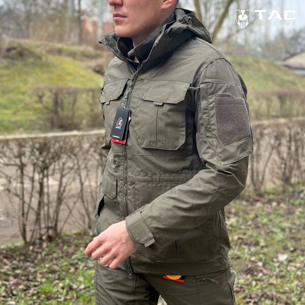 Куртка довга тактична А10 Equipment® Fighter - олива, TD662, Колір: олива, Розмір: S, зображення 5 Куртка довга тактична А10 Equipment® Fighter - олива, TD662, Колір: олива, Розмір: S, зображення 5