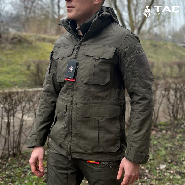 Куртка довга тактична А10 Equipment® Fighter - олива, TD665, Колір: олива, Розмір: XL, зображення 6 Куртка довга тактична А10 Equipment® Fighter - олива, TD665, Колір: олива, Розмір: XL, зображення 6