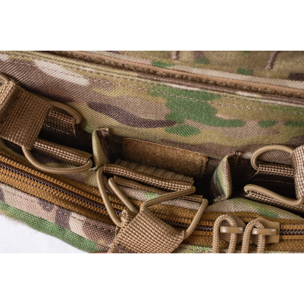 Штурмовая панель передняя под три магазина с утилитарным подсумком на плитоноску U-WIN AGILE Cordura 1000 - мультикам, изображение 5