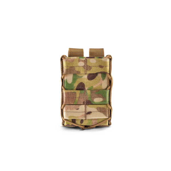 Подсумок под магазин AR оперативный с пластиковыми вставками U-WIN Cordura 1000 - мультикам, изображение 2 Подсумок под магазин AR оперативный с пластиковыми вставками U-WIN Cordura 1000 - мультикам, изображение 2
