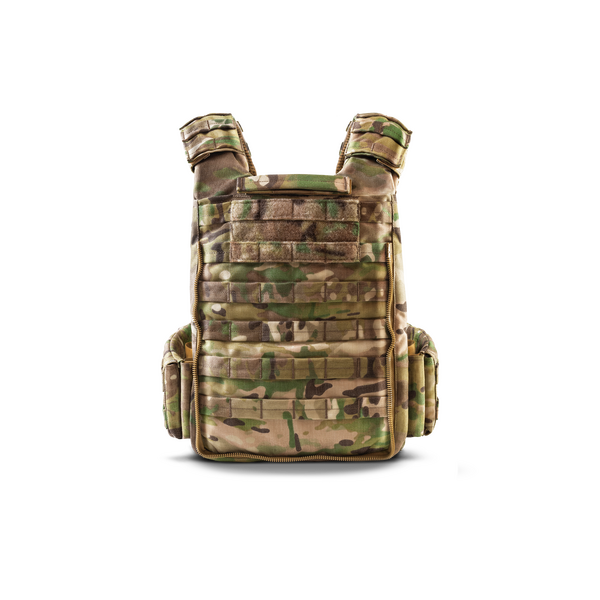 Плитоноска Plate Carrier U-WIN AGILE зі швидким скиданням 250х300 з камербандами Розміру 2 під балістичні пакети Cordura 1000 - мультикам, зображення 3