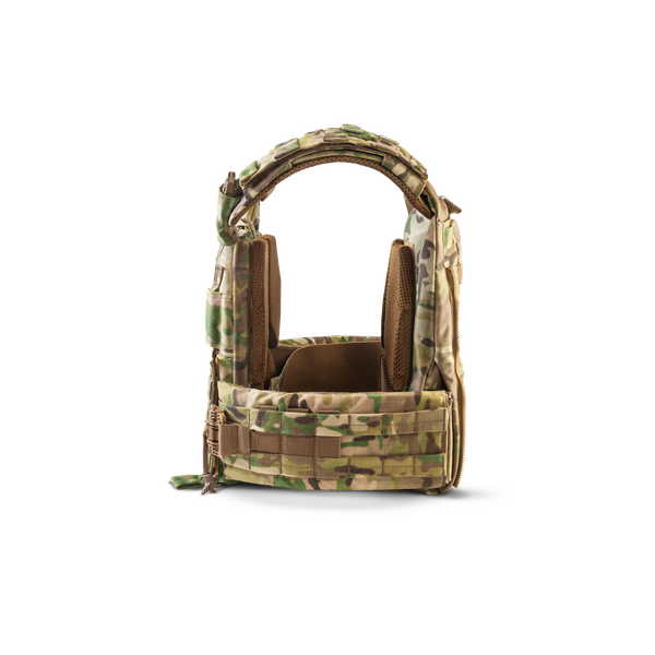 Плитоноска Plate Carrier U-WIN AGILE зі швидким скиданням 250х300 з камербандами Розміру 2 під балістичні пакети Cordura 1000 - мультикам, зображення 4