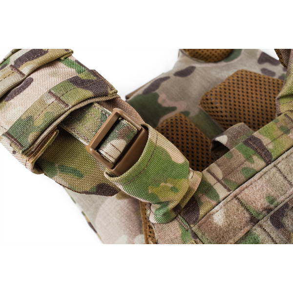 Плитоноска Plate Carrier U-WIN AGILE зі швидким скиданням 250х300 з камербандами Розміру 2 під балістичні пакети Cordura 1000 - мультикам, зображення 9