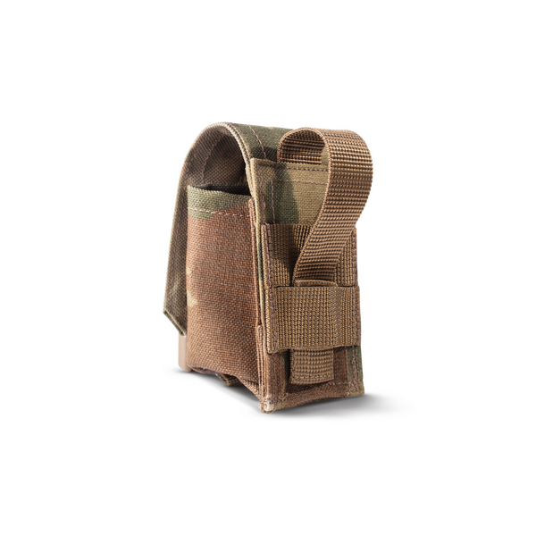 Подсумок гранатный с прорезью в клапане U-WIN Cordura 1000 - мультикам, изображение 2 Подсумок гранатный с прорезью в клапане U-WIN Cordura 1000 - мультикам, изображение 2