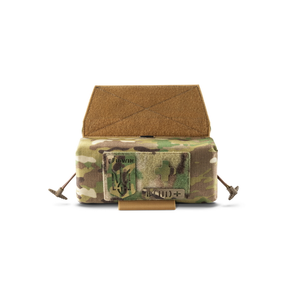 Горизонтальний тунельний аптечний підсумок рол з можливістю встановлення балістичного захисту U-WIN PRO Cordura 1000 - мультикам, зображення 2 Горизонтальний тунельний аптечний підсумок рол з можливістю встановлення балістичного захисту U-WIN PRO Cordura 1000 - мультикам, зображення 2