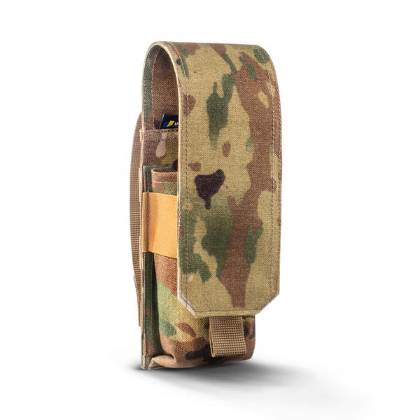 Подсумок под два магазина АК закрытый на липучке U-WIN Cordura 1000 - мультикам