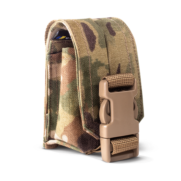 Подсумок гранатный с прорезью в клапане U-WIN Cordura 1000 - мультикам