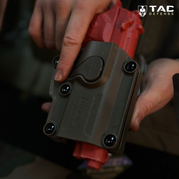 Кобура універсальна полімерна для праворуких CYTAC Mega-Fit - койот, TD2447, зображення 5 Кобура універсальна полімерна для праворуких CYTAC Mega-Fit - койот, TD2447, зображення 5