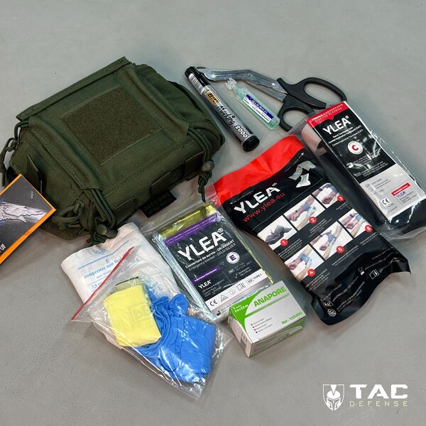 Тактична аптечка IFAK - олива, TD827, Колір: Оливковий, зображення 10