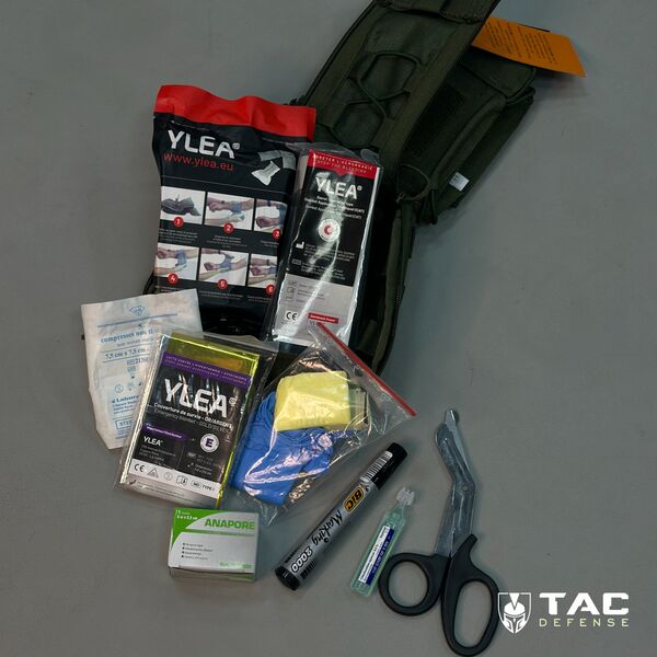 Тактична аптечка IFAK - олива, TD827, Колір: Оливковий, зображення 12