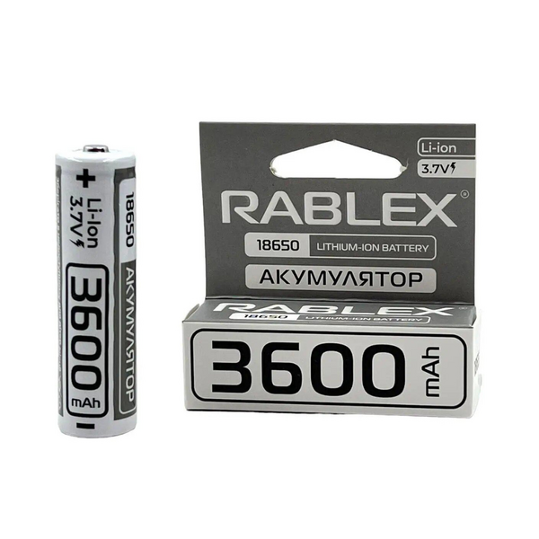 Аккумулятор RABLEX 18650 Li-ion 3600 mAh