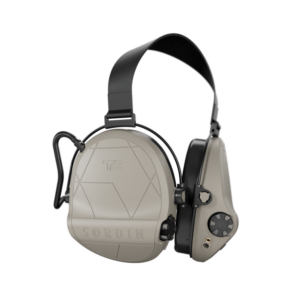 Активные наушники Sordin Supreme T2 Neckband с задним держателем под шлем - койот, Цвет: Койот, изображение 3