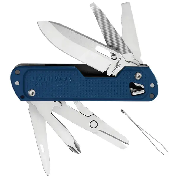 Мультиинструмент Leatherman Free T4 - navy, Цвет: Синій, изображение 2