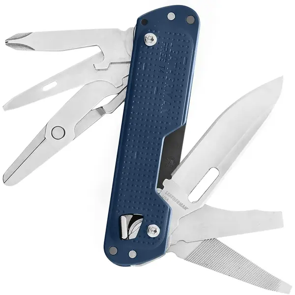 Мультиинструмент Leatherman Free T4 - navy, Цвет: Синій, изображение 5