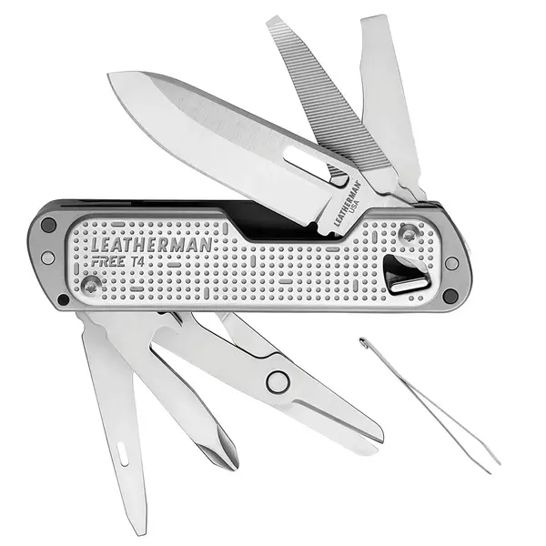 Мультиинструмент Leatherman Free T4 - silver, Цвет: Cрібний, изображение 2