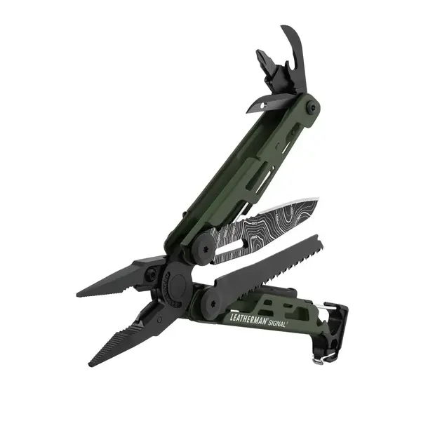 Мультиинструмент Leatherman Signal картонная коробка - Green Topo, изображение 2