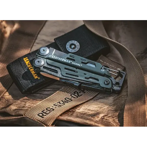 Мультиинструмент Leatherman Signal картонная коробка - Green Topo, изображение 13