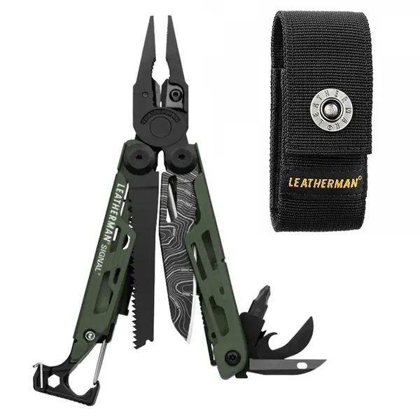 Мультиинструмент Leatherman Signal картонная коробка - Green Topo, изображение 11