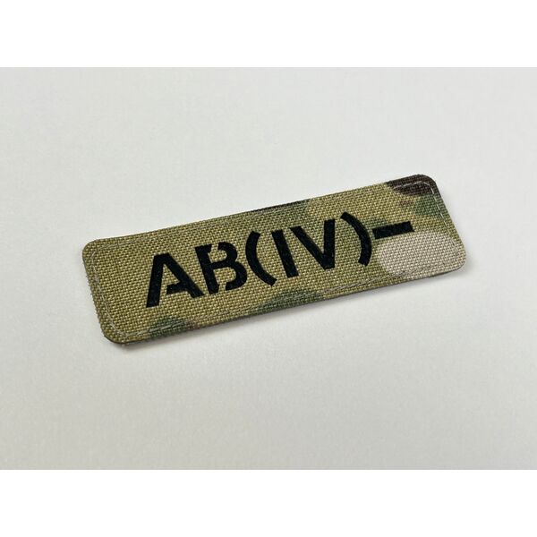 Патч Abrams Група Крові АB (IV) – Black - мультикам, зображення 2