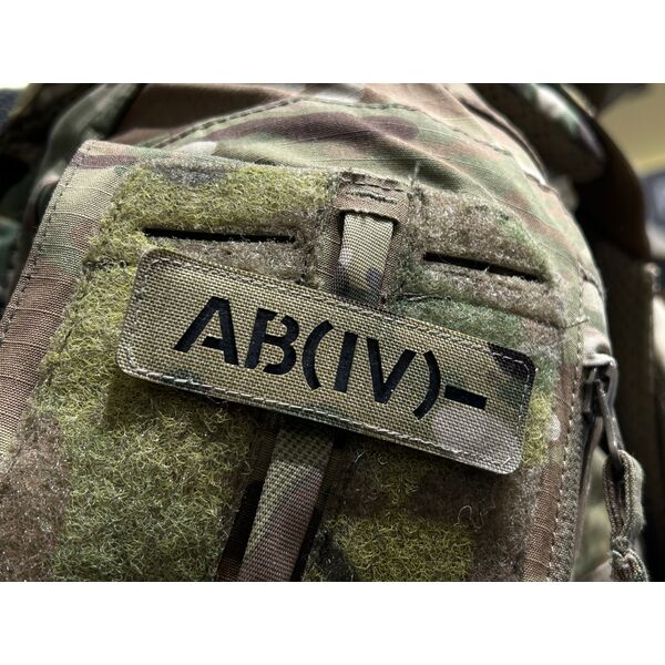 Патч Abrams Група Крові АB (IV) – Black - мультикам, зображення 5