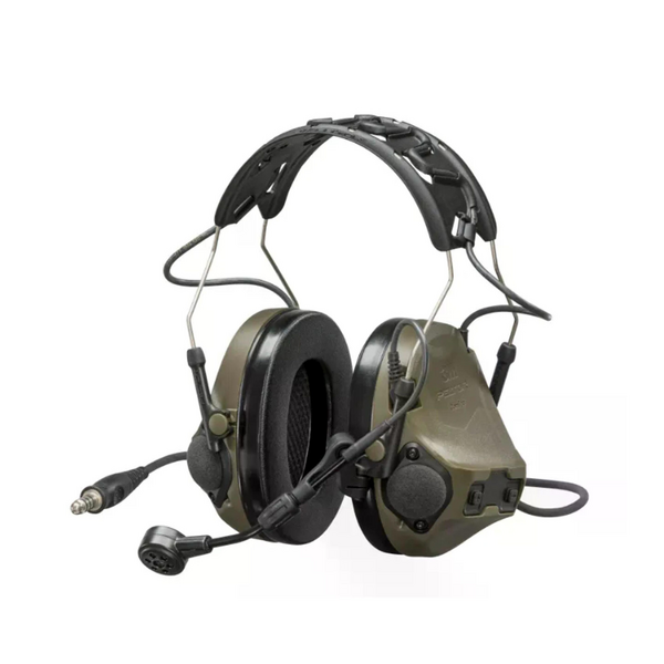 Активные тактические наушники 3M PELTOR ComTac VIII (MT14H418A-86 GN), вертикальные с 1 аудиовыходом 4 контакта NATO и микрофоном