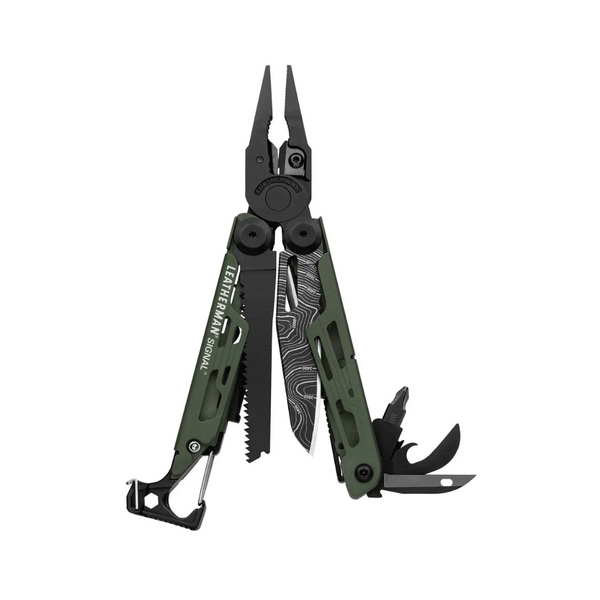 Мультиінструмент Leatherman Signal картонна коробка - Green Topo