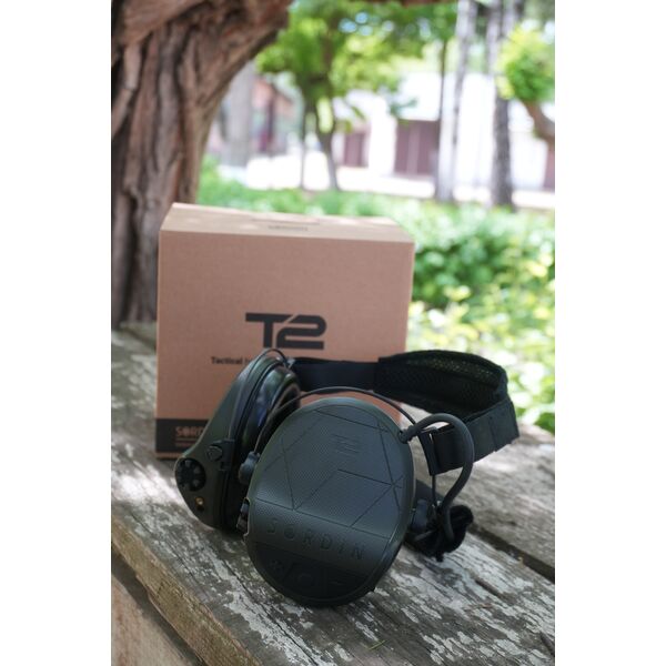 Активні навушники Sordin Supreme T2 Neckband із заднім тримачем під шолом - олива, Колір: олива, зображення 15