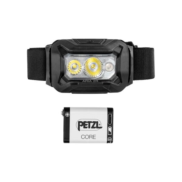 Ліхтар налобний Petzl Aria 2R RGB (625 люменів) - чорний, зображення 6