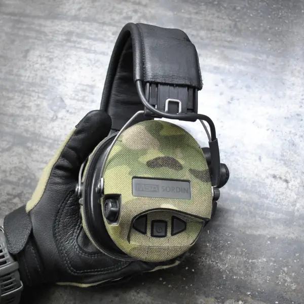 Наклейки для наушников текстильные камуфляж MSA Sordin Supreme Pro-X Cordura® MultiCam, изображение 2
