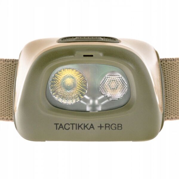 Ліхтар налобний Tactikka PETZL 4-кольорове світло + RGB (350 люменів) - койот, TD385, зображення 5 Ліхтар налобний Tactikka PETZL 4-кольорове світло + RGB (350 люменів) - койот, TD385, зображення 5