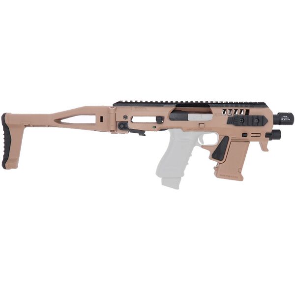 Комплект CAA Micro Roni génération 4x конверсійний тактичний для Glock 17/19/19X/22/23/31/32 покоління 3, 4 і 5, койот, TD346, зображення 2