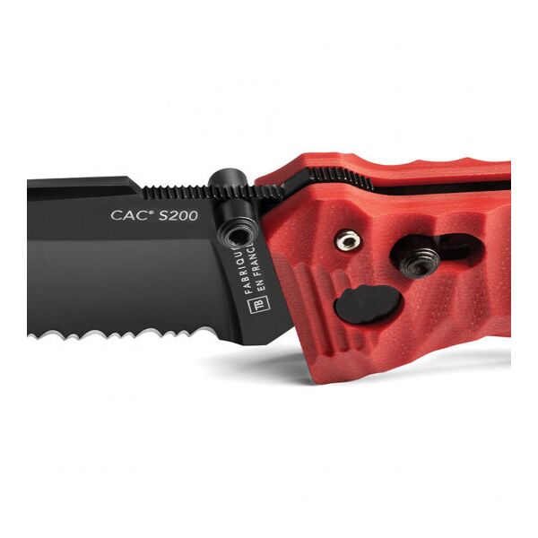 Тактический нож ac® S200 serration G10 - красный, TD407, изображение 2 Тактический нож ac® S200 serration G10 - красный, TD407, изображение 2