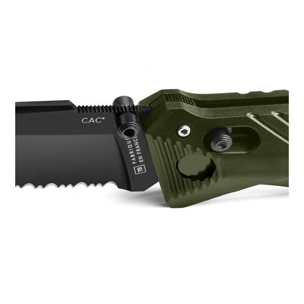Тактический нож Cac® serration PA6 - олива, TD425, изображение 2