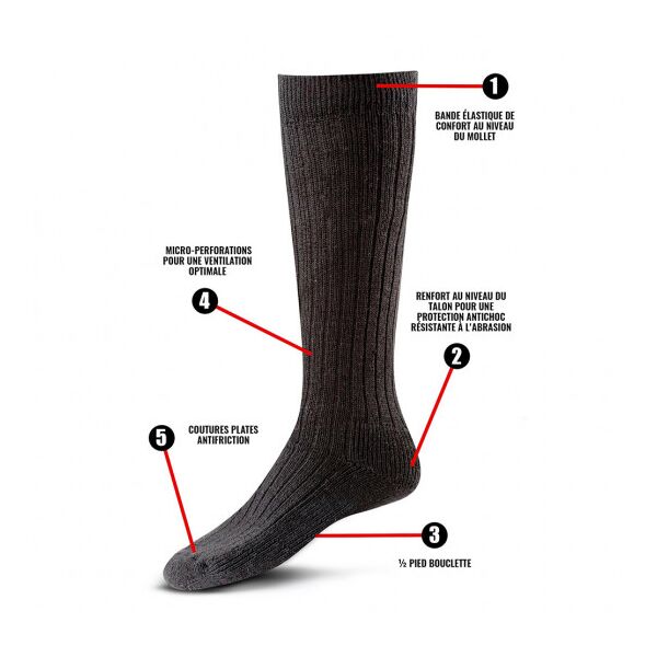 Шкарпетки TOE® Rangers All Weather - чорні, TD1238, Колір: чорний, Розмір шкарпеток: 39/42, зображення 2