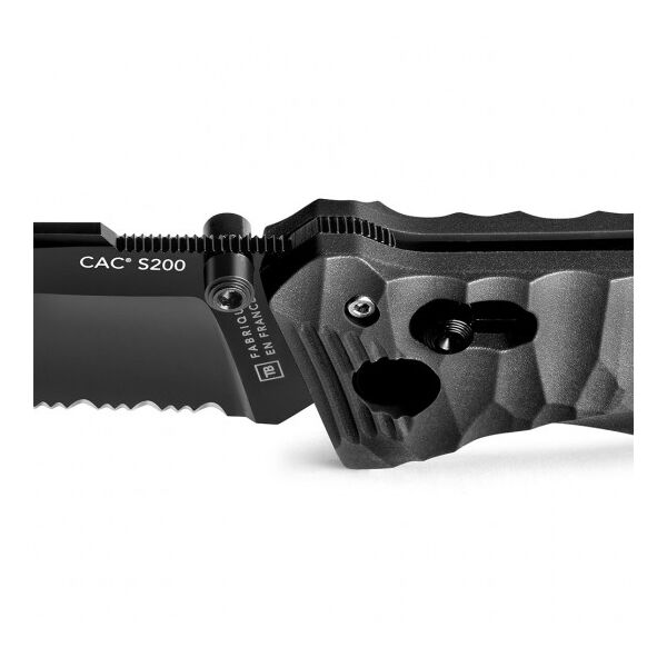 Тактичний ніж Cac® S200 serration PA6 - чорний, TD427, зображення 2