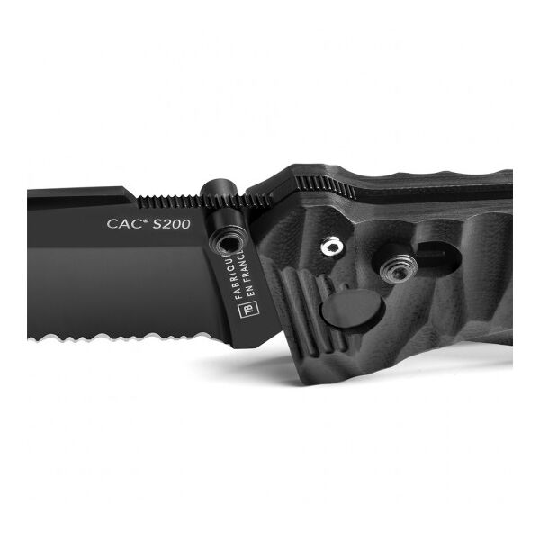 Тактический нож Cac® S200 serration G10 - черный, TD405, изображение 2 Тактический нож Cac® S200 serration G10 - черный, TD405, изображение 2