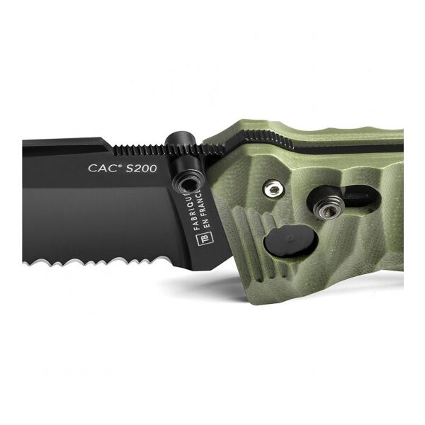 Тактический нож Cac® S200 serration G10 - олива, TD406, изображение 2